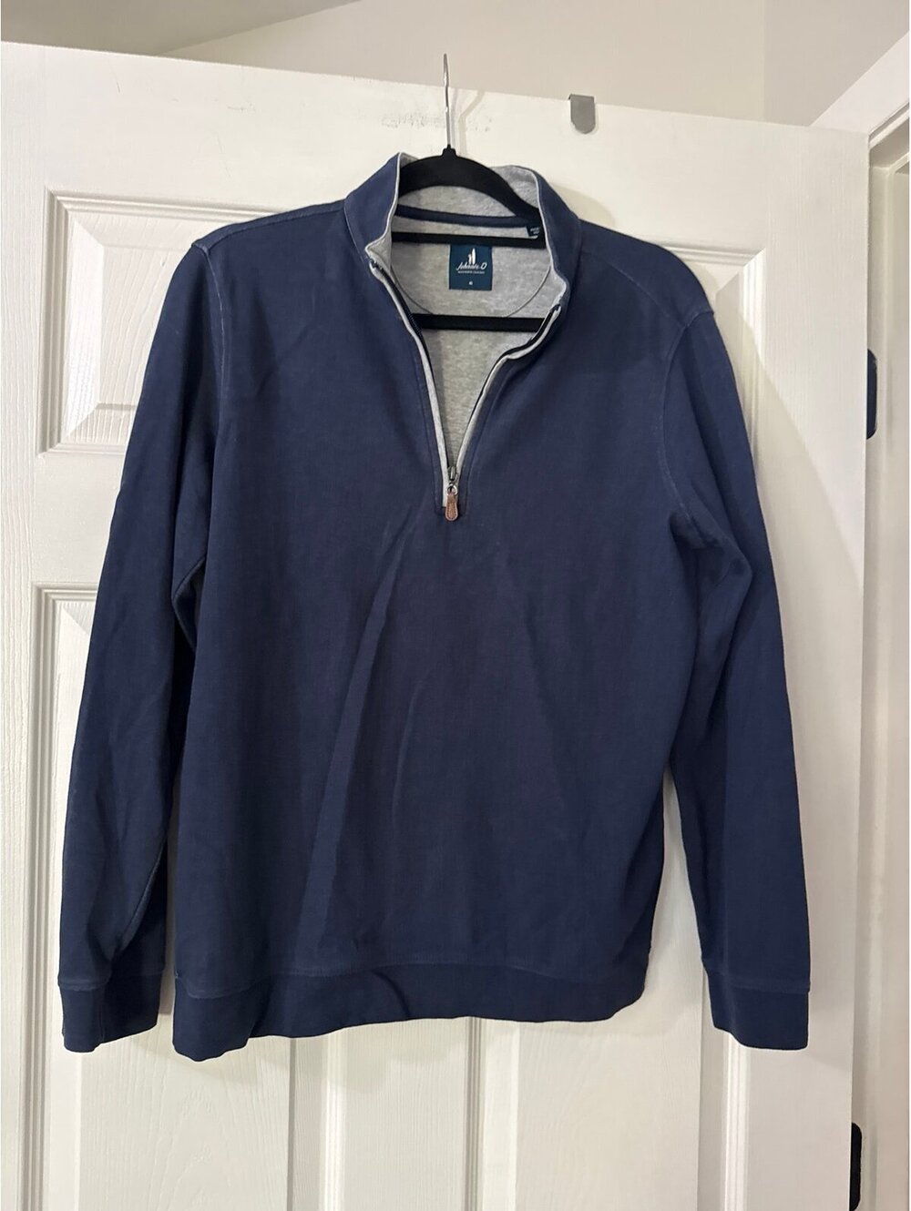 Johnnie O Navy Navy Blue 1/4 Zip Pullover Size 16